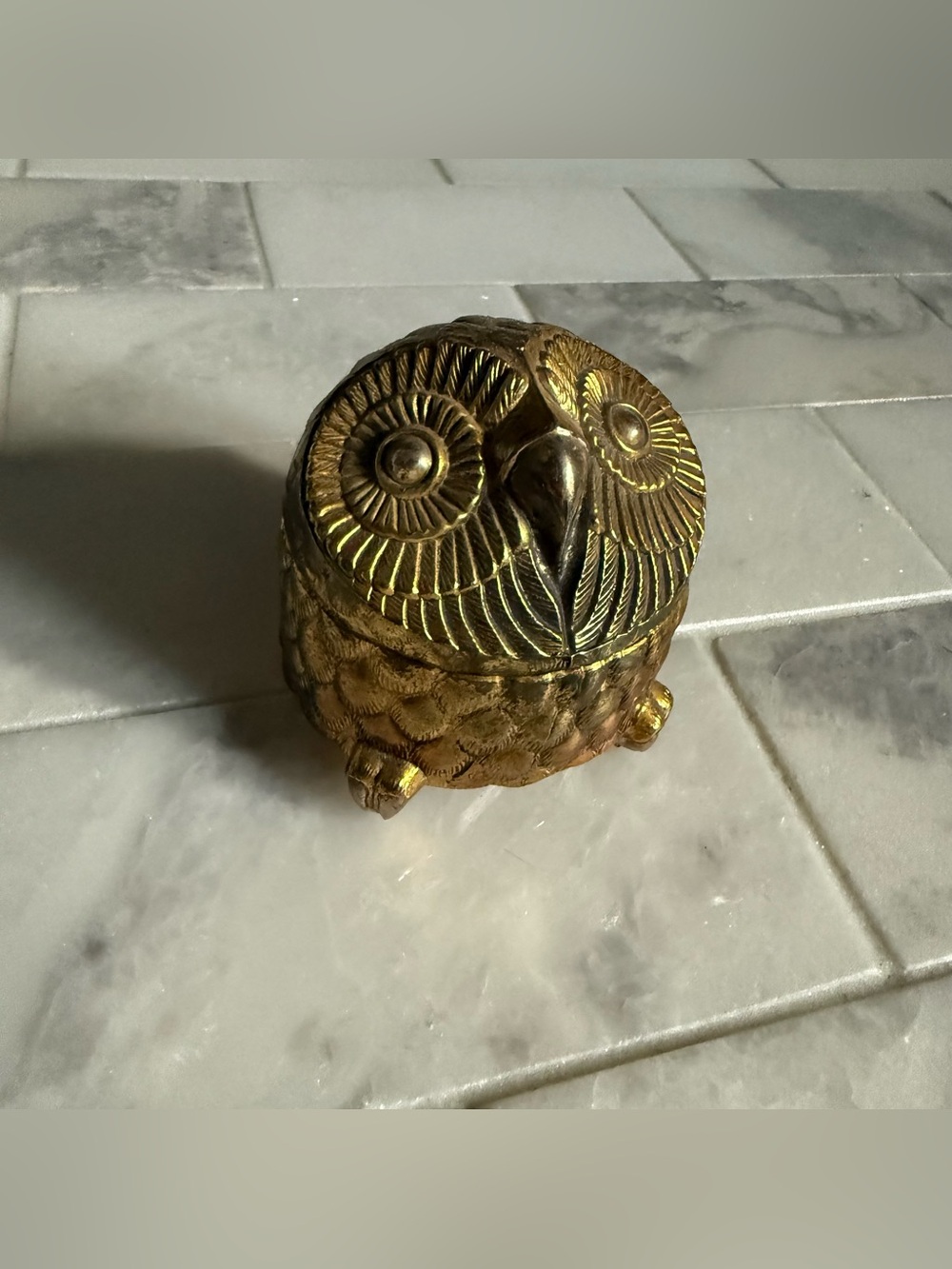 Vintage Linden Japan Owl Shaped Music Box - Plays Love Story